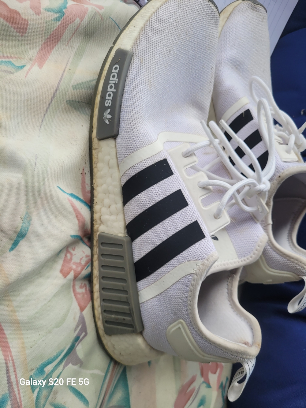adidas White Black Three-Stripes Men's Sneakers